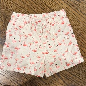 Janie and Jack Flamingo Patterned Shorts